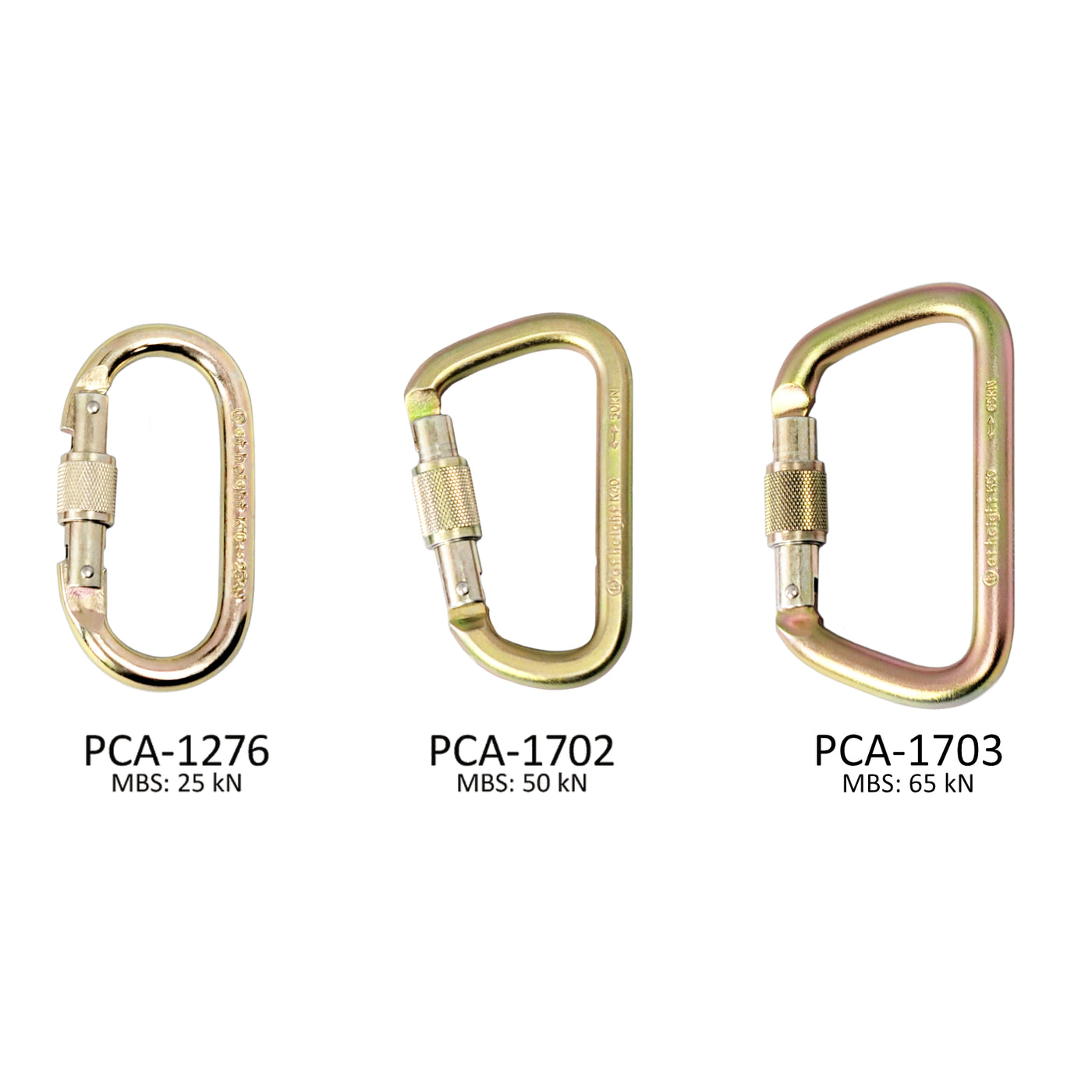 STEEL LOCKING CARABINERS