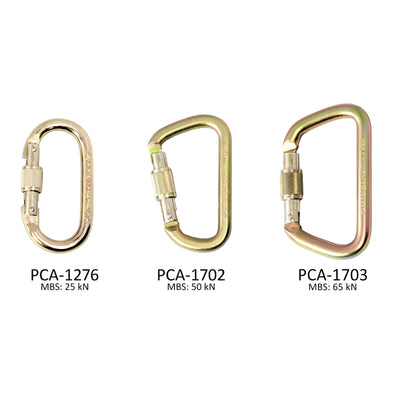 STEEL LOCKING CARABINERS