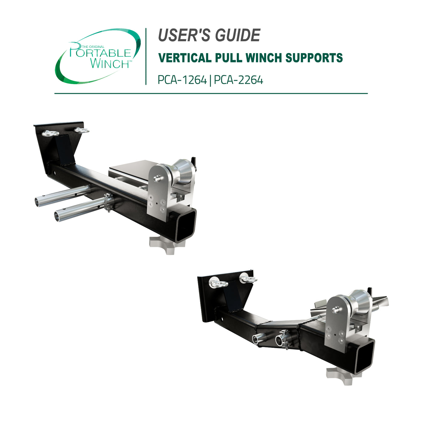 VERTICAL PULL WINCH SUPPORTS - INSTRUCTIONS