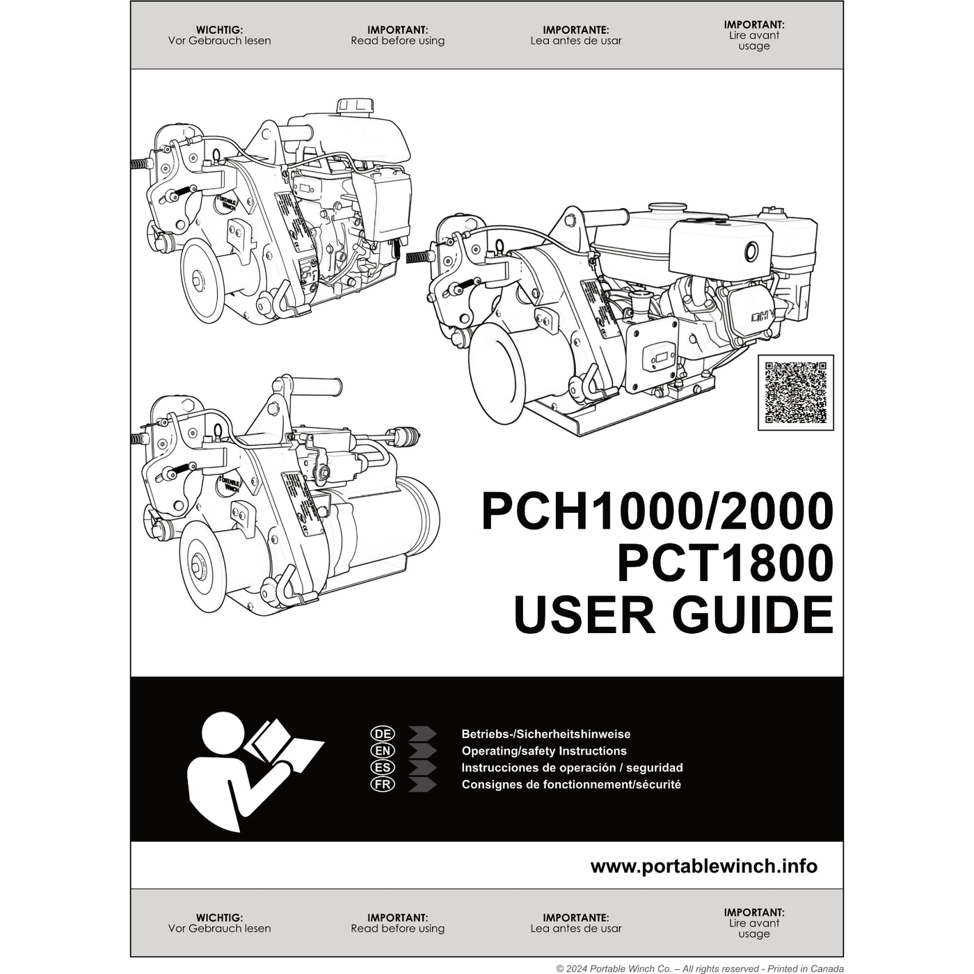 Benutzerhandbuch für PCH1000, PCH2000, PCT1800