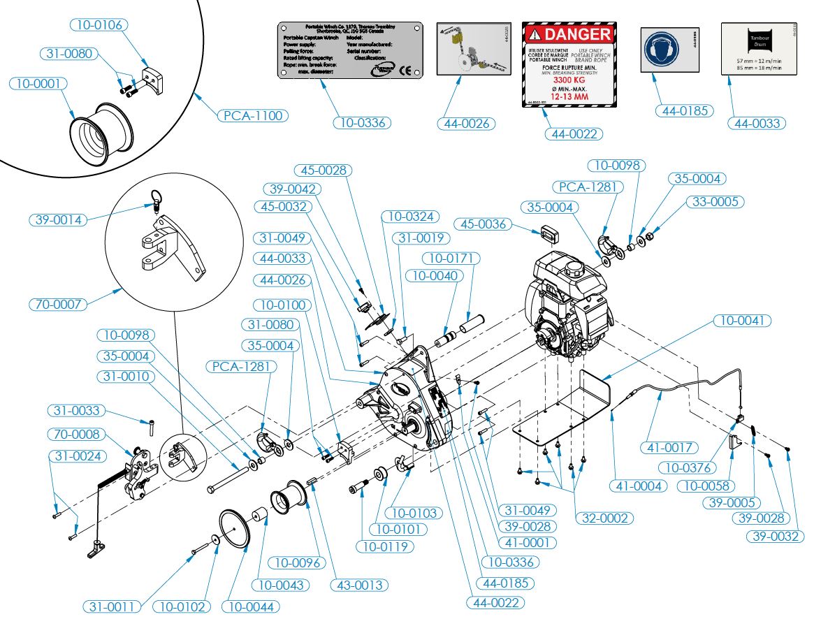 PCH1000 SPARE PARTS