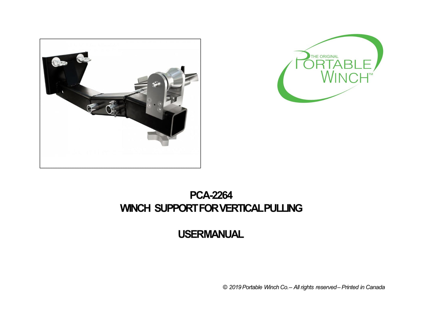 PCA-2264 VERTIKALER ZUGWINDENHALTER FÜR PCH2000