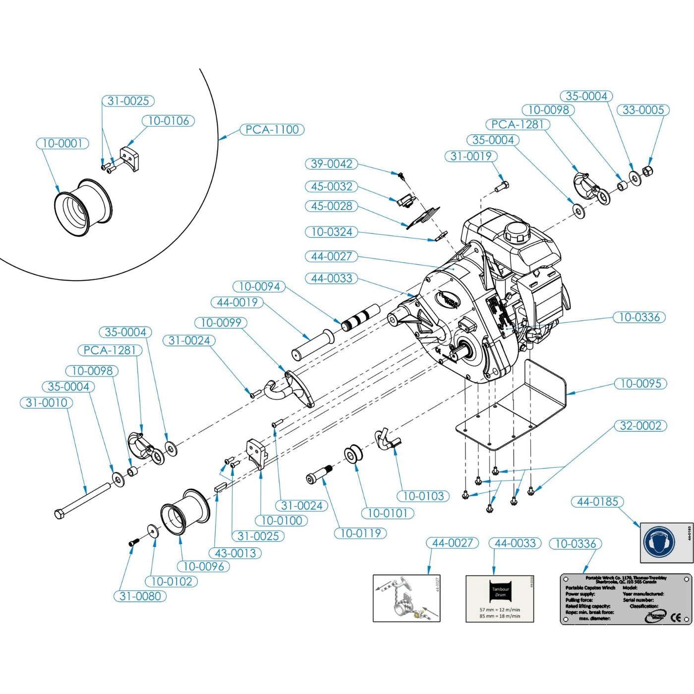 PCW5000 AND PCW5000-HS SPARE PARTS