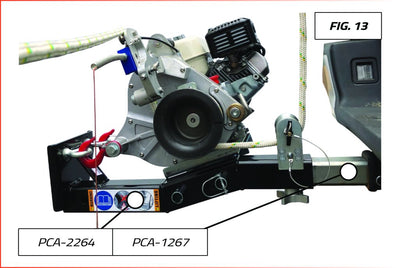 VERTICAL PULL WINCH SUPPORT FOR PCH2000