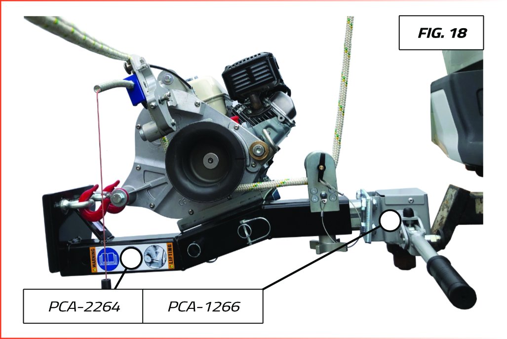 VERTICAL PULL WINCH SUPPORT FOR PCH2000