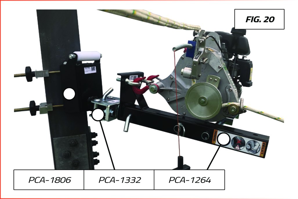 VERTICAL PULL WINCH SUPPORT