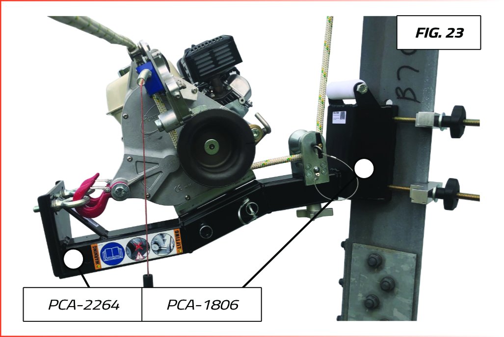 VERTIKALER ZUGWINDENHALTER FÜR PCH2000 