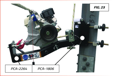 VERTICAL PULL WINCH SUPPORT FOR PCH2000